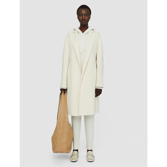 Joseph Double Face Cashmere Wool Blend Cenda Full Length Long Coat Open Front XL - Picture 1 of 16